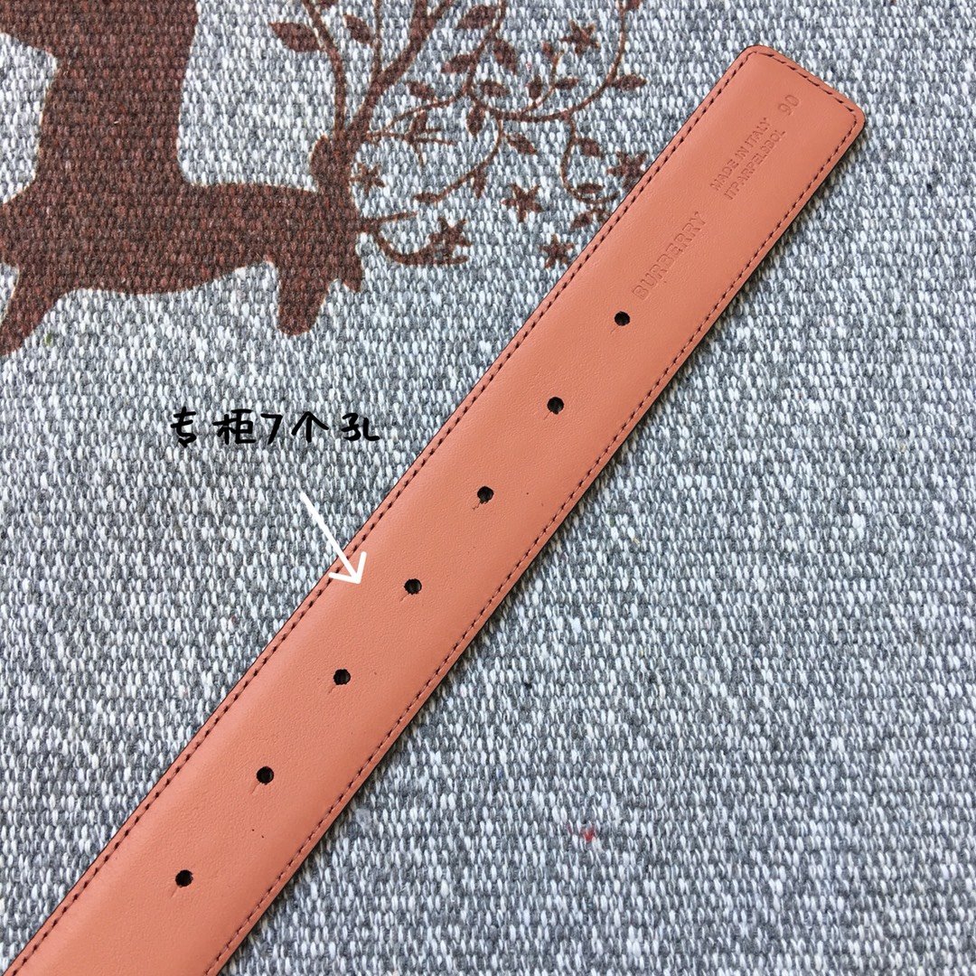 Replica Burberry Women Monogram Motif Leather Belt Width 3.5cm 019