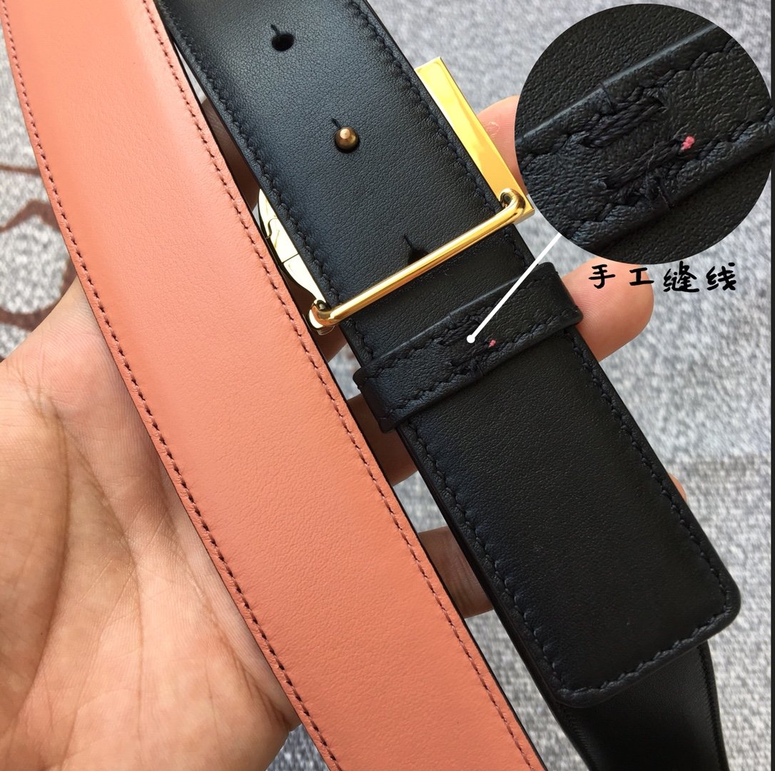 Replica Burberry Women Monogram Motif Leather Belt Width 3.5cm 019