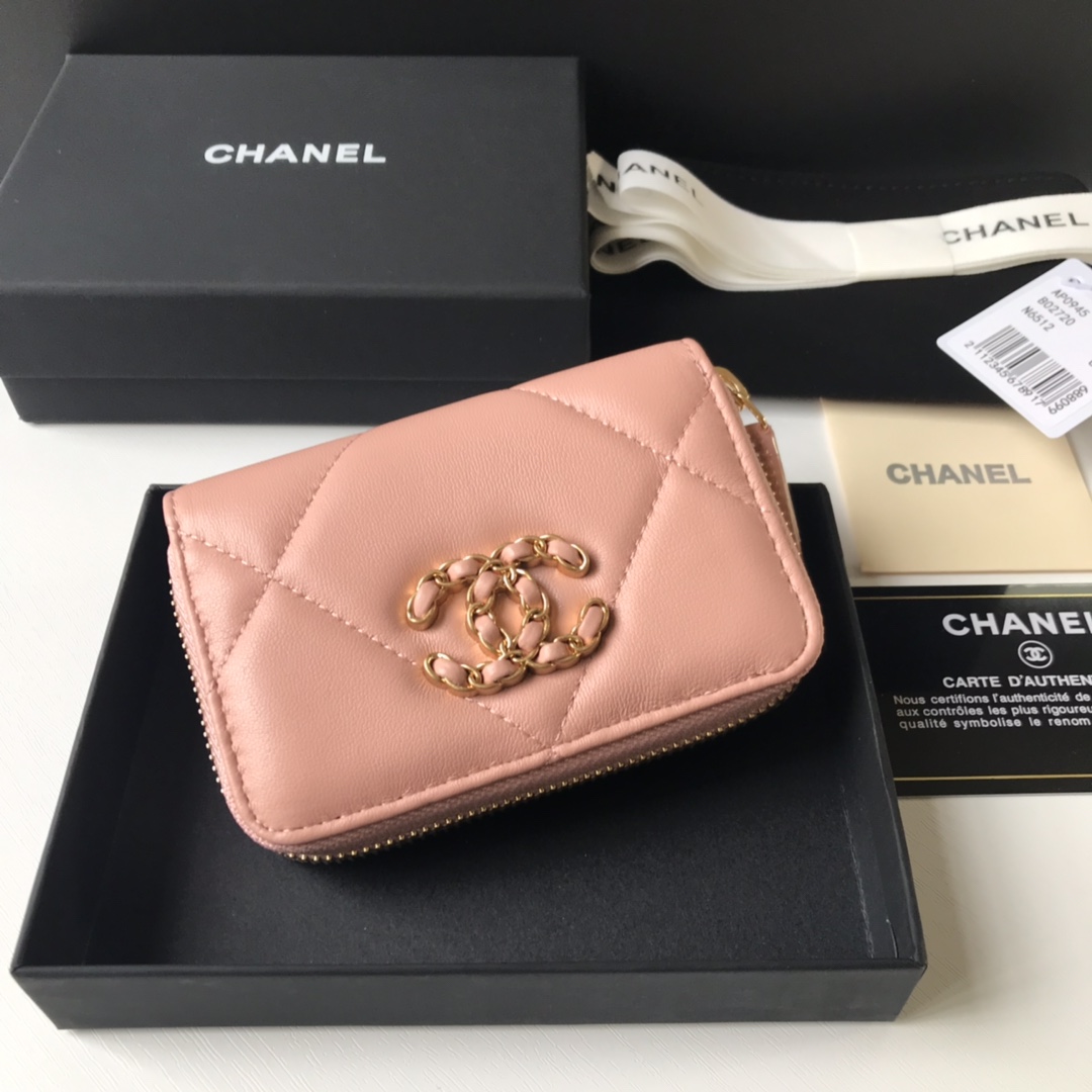 Replica Chanel 19 Chanel Short Zipper Wallets