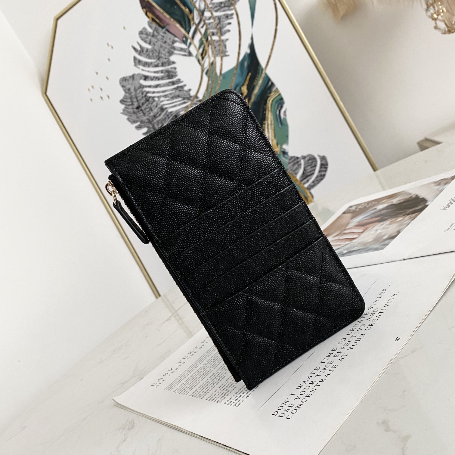 Replica Chanel 81030 Phone Wallet Black