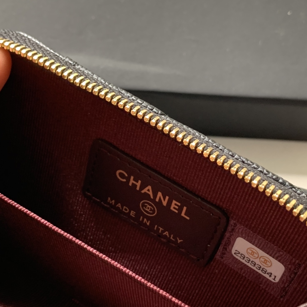 Replica Chanel AP1650 Caviar Leather Coin Wallet Black