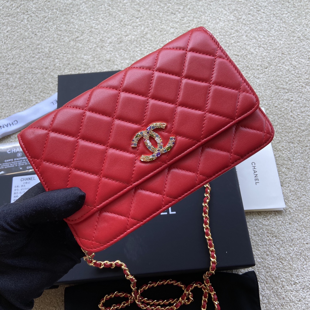 Replica Chanel AP1794 Women Wallet On Chain Red Leather