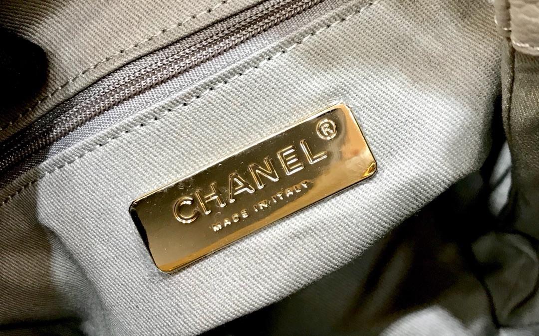 Replica Chanel AS0310 Drawstring Bag Grained Calfskin Gold Tone Metal