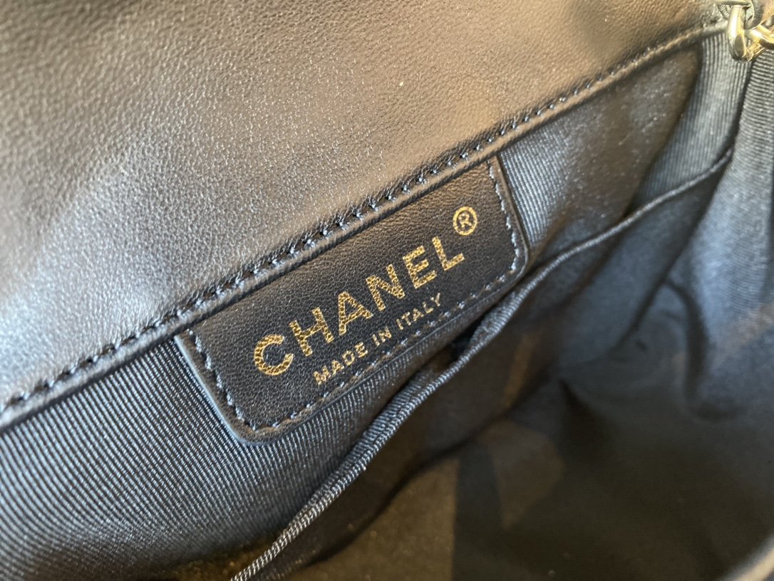 Replica Chanel AS2232 Small Flap Bag Calfskin Gold-Tone Metal Black