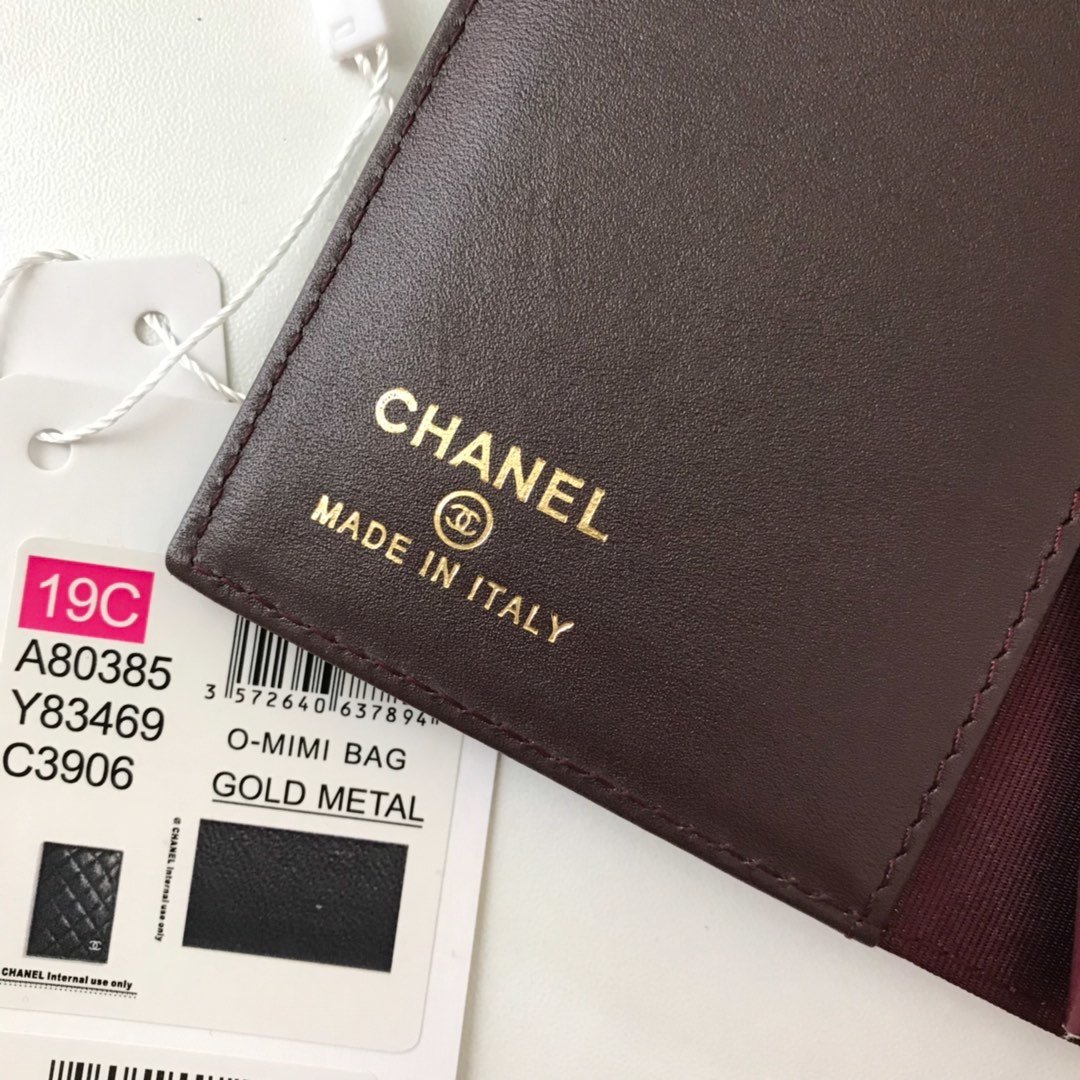 Replica Chanel Classic Passport Holder Features Grained Calfskin Gold-Tone Metal