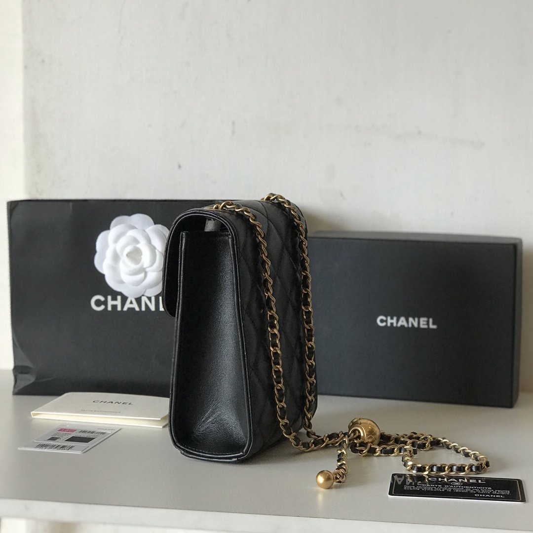 Replica Chanel Small Phone Bag Black