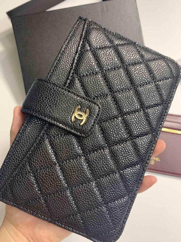 Replica Chanel Women Small Card Bag Grained Calfskin Gold-Tone