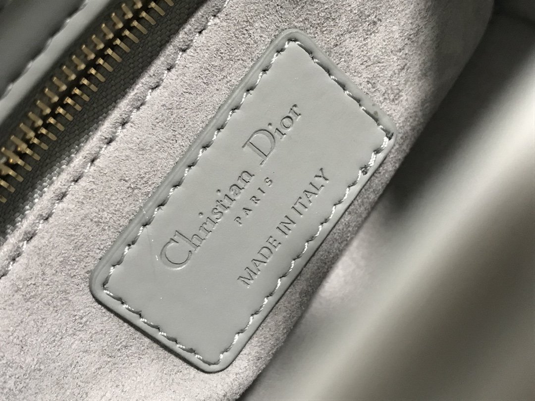 Replica Classic Mini Lady Dior Bag Gray Ultramatte Cannage Calfskin