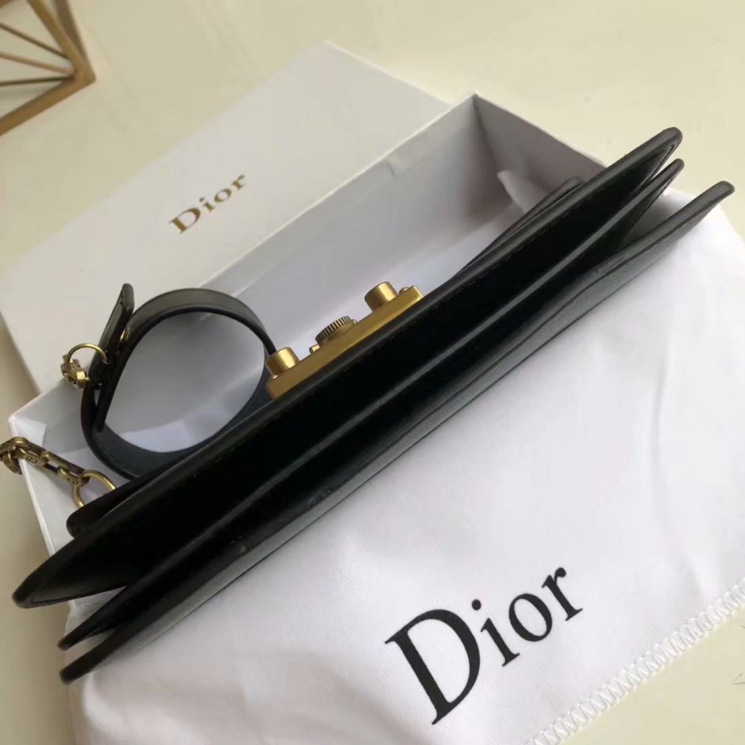 Replica Dior Dioraddict Small Women Shoulder Bag Black Leather