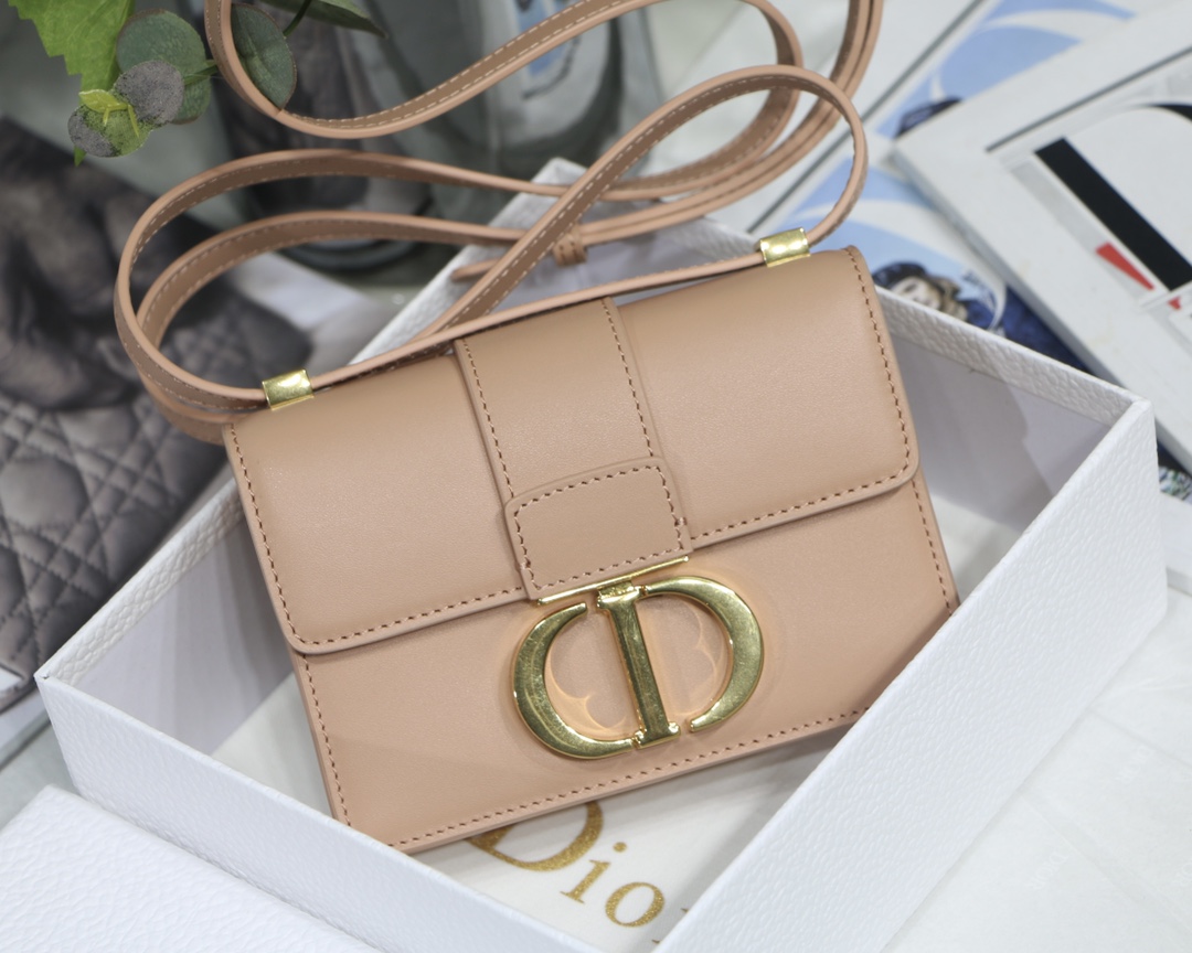 Replica Dior Mini Micro 30 Montaigne Bag Rose Box Calfskin