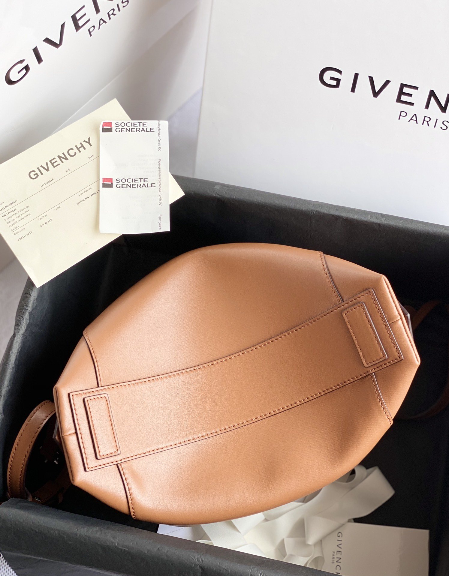 Replica Givenchy Antigona Soft Bag in Smooth Leather Coffee