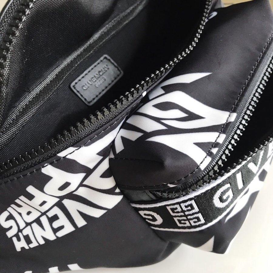 Replica Givenchy Paris Printed Bum Bag Black