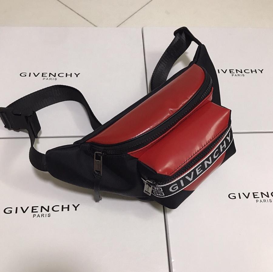 Replica Givenchy Paris Printed Bum Bag Red