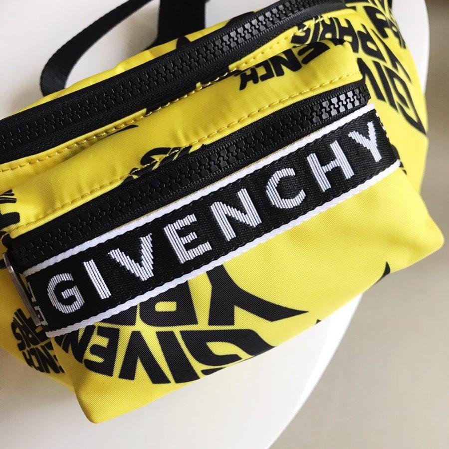 Replica Givenchy Paris Printed Bum Bag Yellow