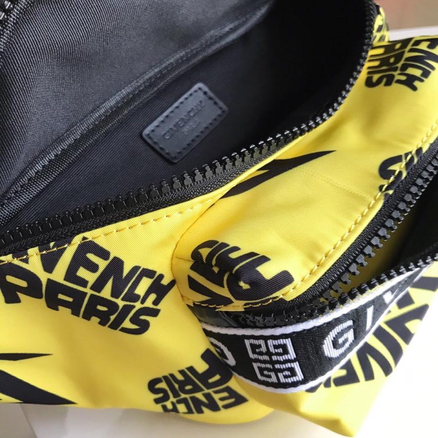 Replica Givenchy Paris Printed Bum Bag Yellow