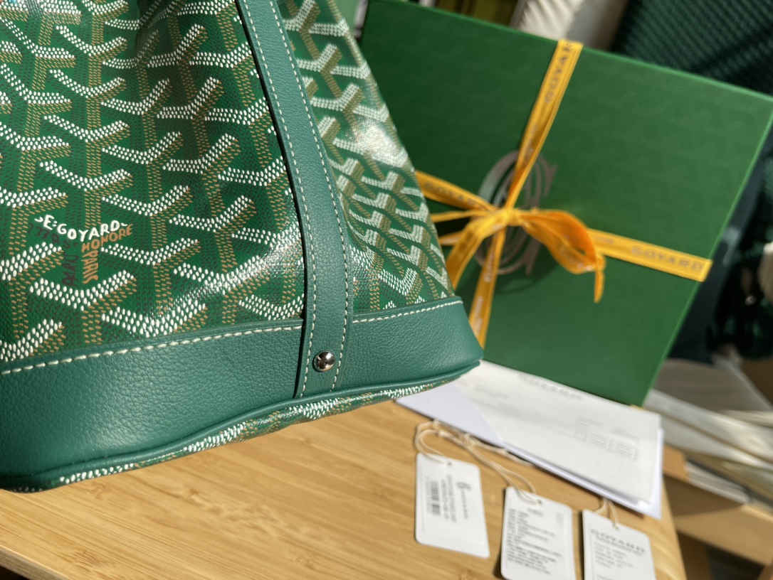 Replica Goyard Petie Flot Bucket Bag Green