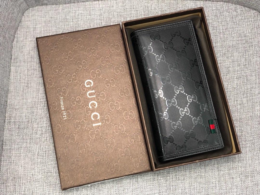 Replica Gucci 225826 Men Long Wallet Black