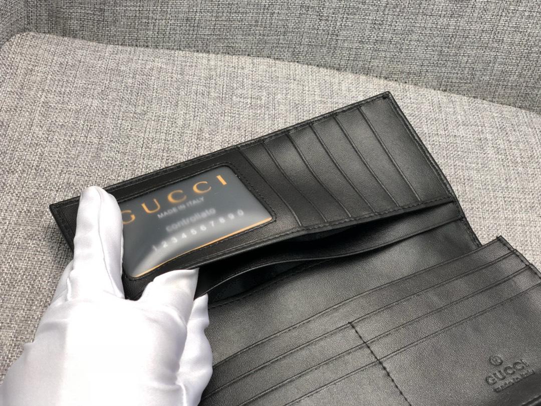 Replica Gucci 225826 Men Long Wallet Black