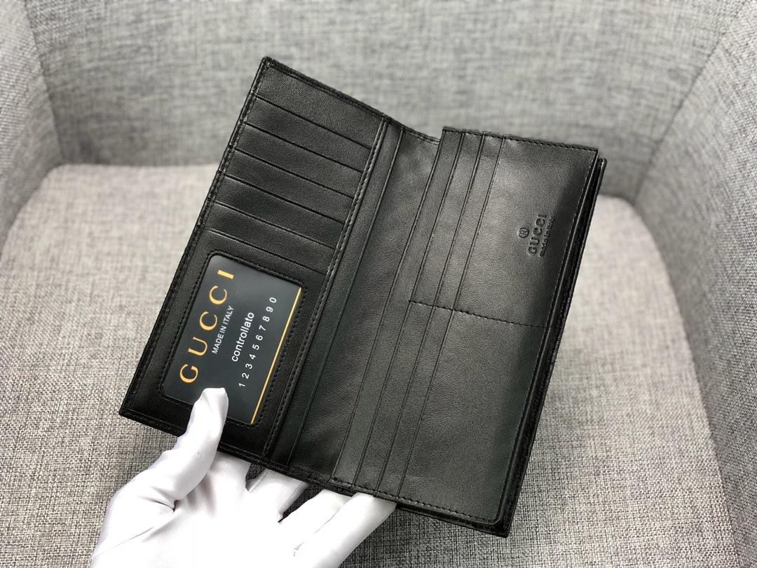 Replica Gucci 225826 Men Long Wallet Black