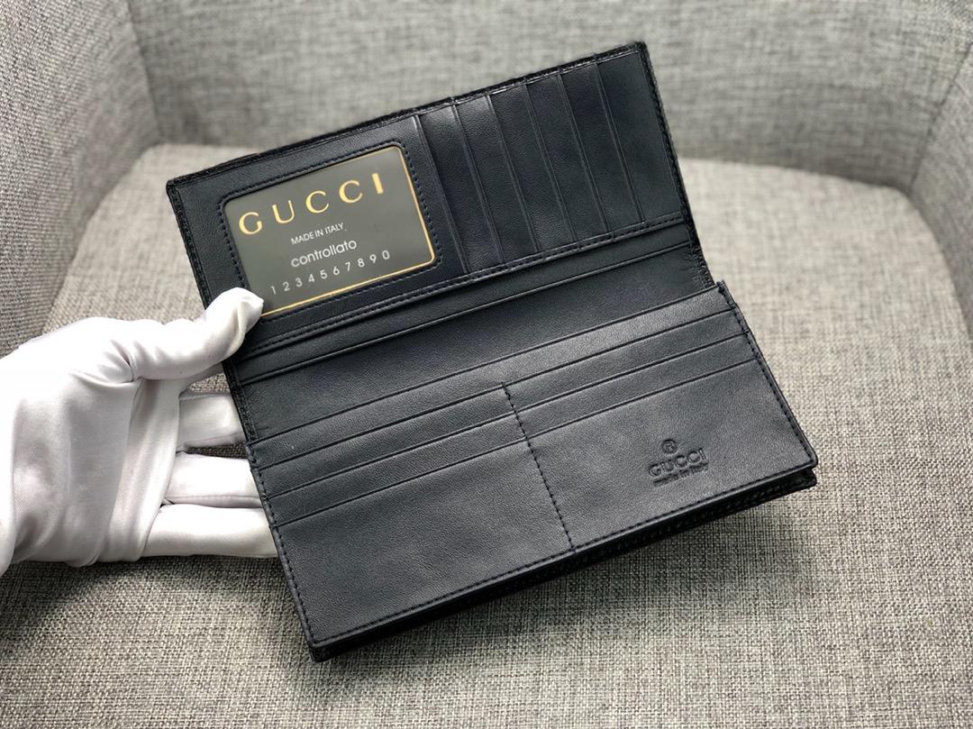 Replica Gucci 225826 Men Long Wallet Blue