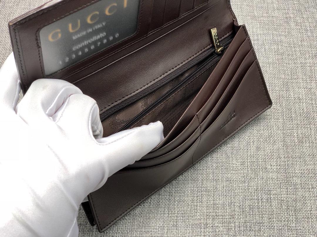 Replica Gucci 225826 Men Long Wallet Coffee