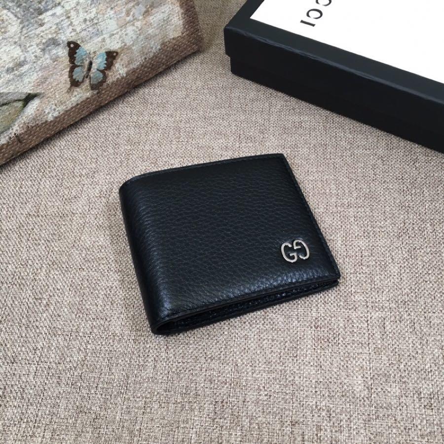 Replica Gucci 473916 Men Leather Wallet Black Leather