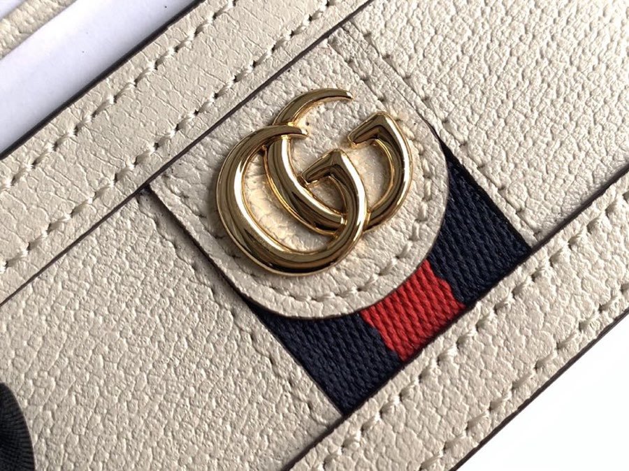 Replica Gucci 523159 Ophidia Card Case White