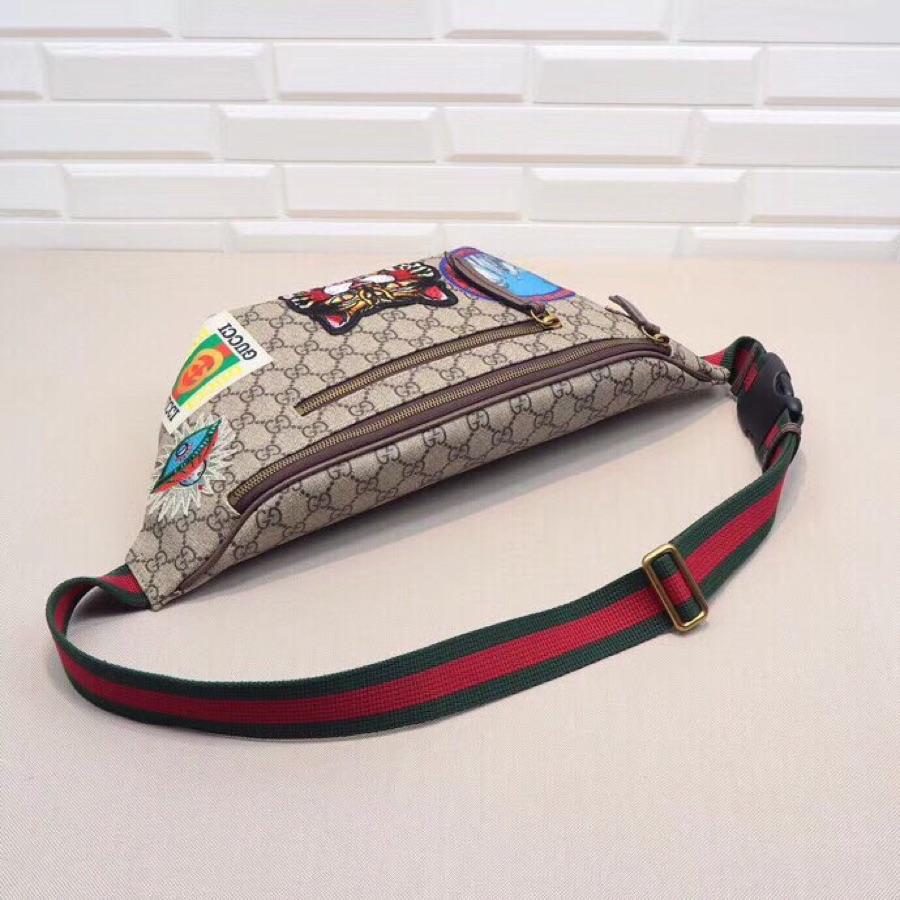 Replica Gucci 529711 Men Belt Bag GG Supreme Tag