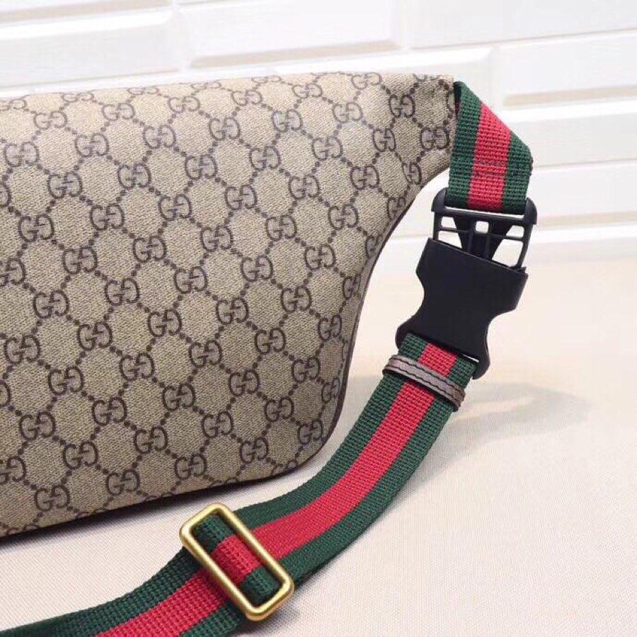 Replica Gucci 529711 Men Belt Bag GG Supreme Tag