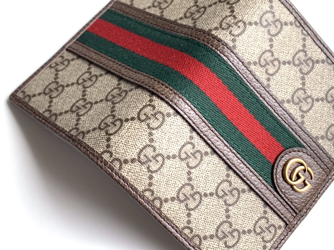 Replica Gucci 597620 Men Ophidia GG Passport Case