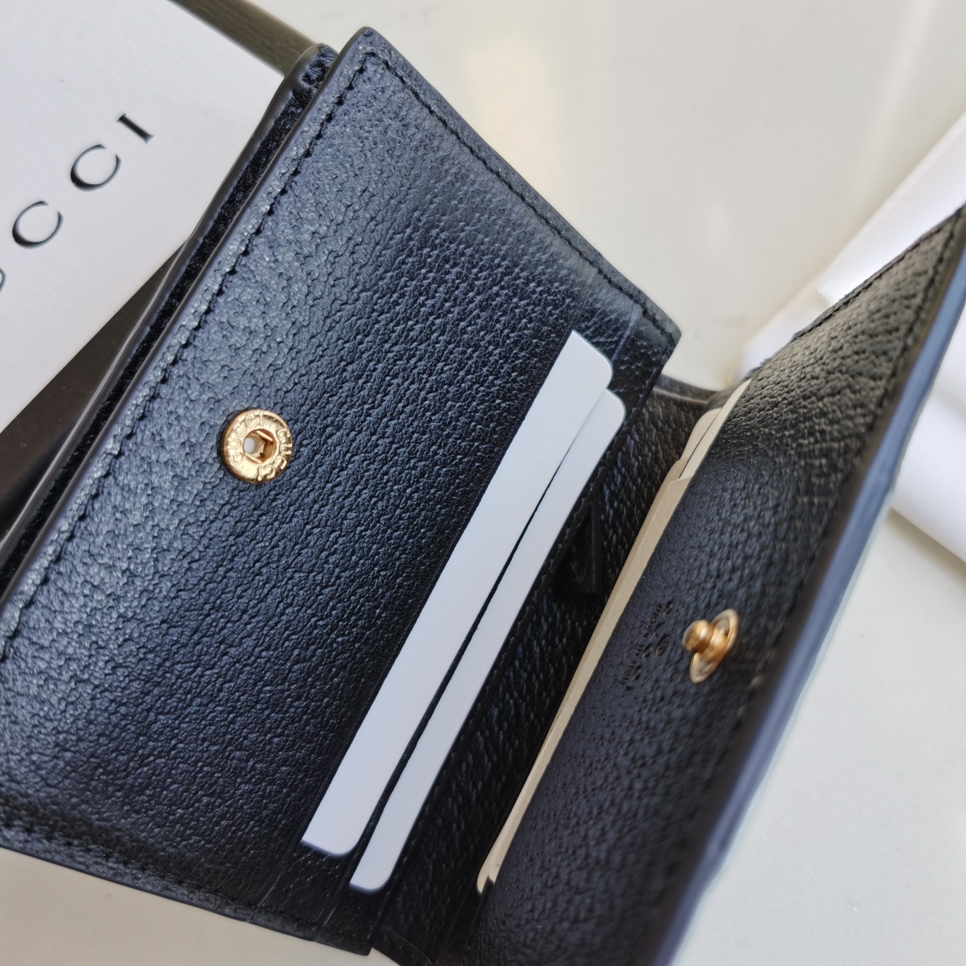 Replica Gucci Card Case Wallet Black 523155