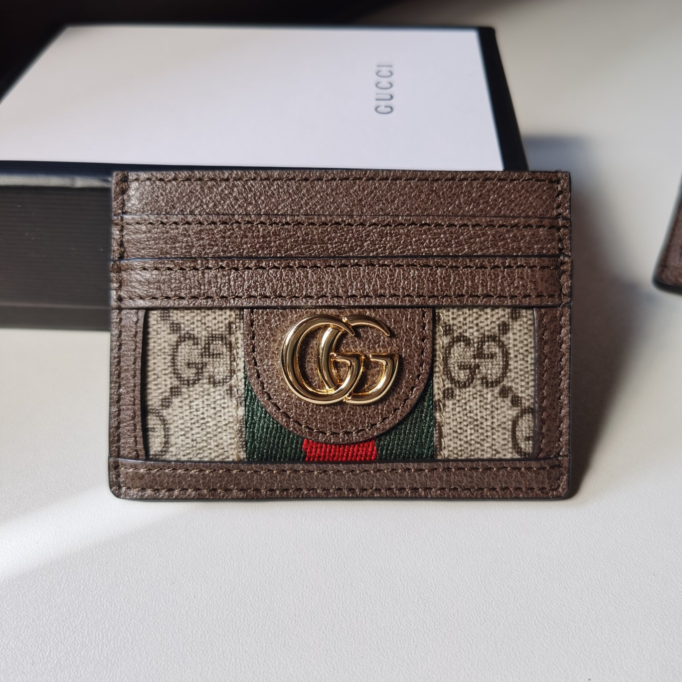 Replica Gucci Card Case Wallet Black 523159