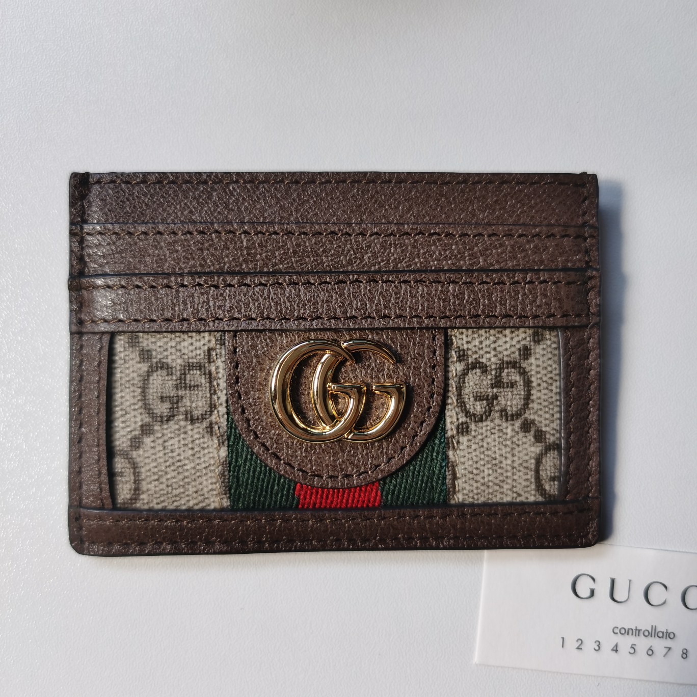 Replica Gucci Card Case Wallet Black 523159