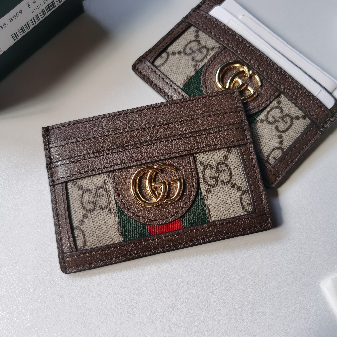 Replica Gucci Card Case Wallet Black 523159