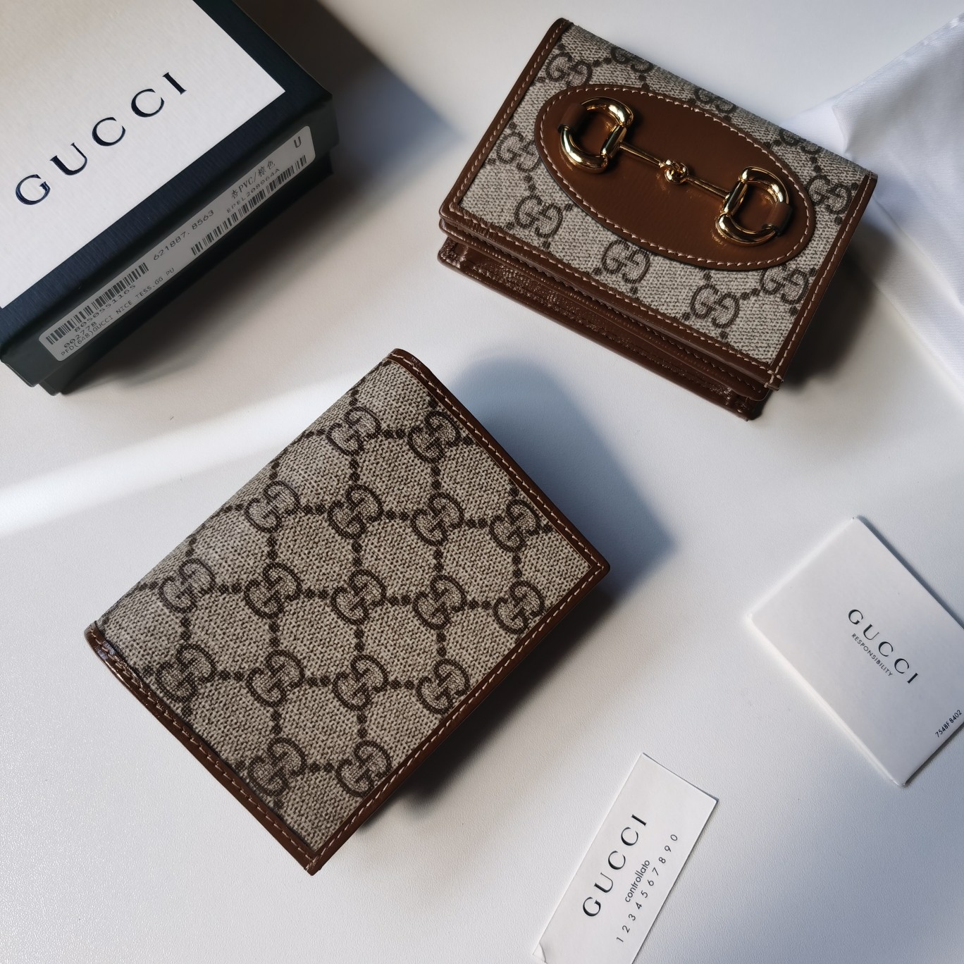 Replica Gucci Horsebit 1955 Card Case Wallet 621887