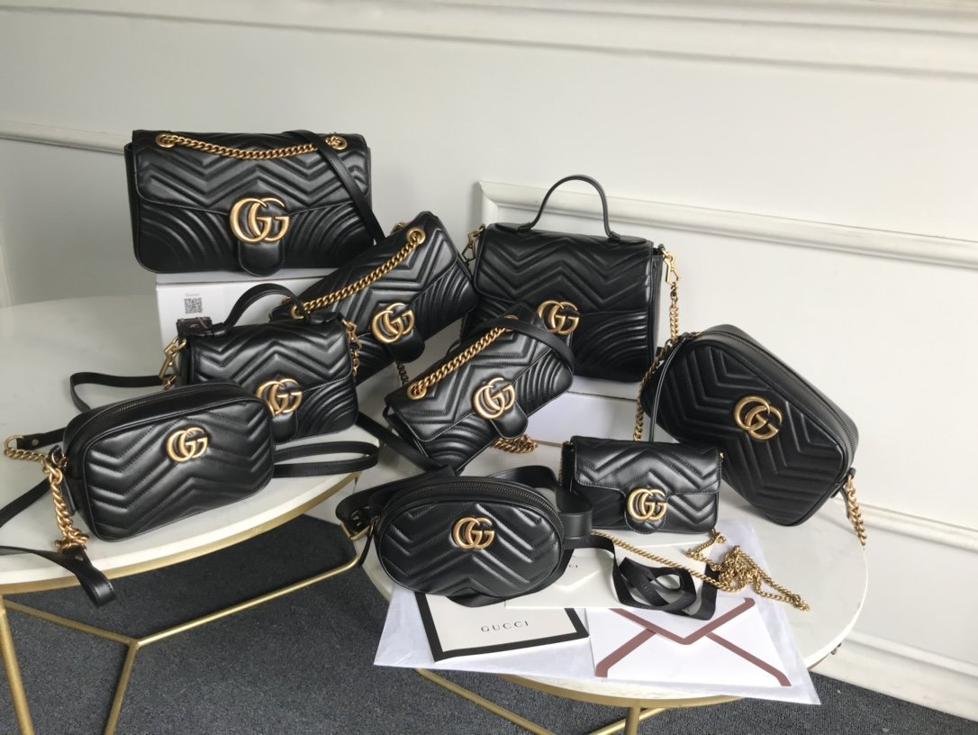 Replica Gucci Marmont Series Black