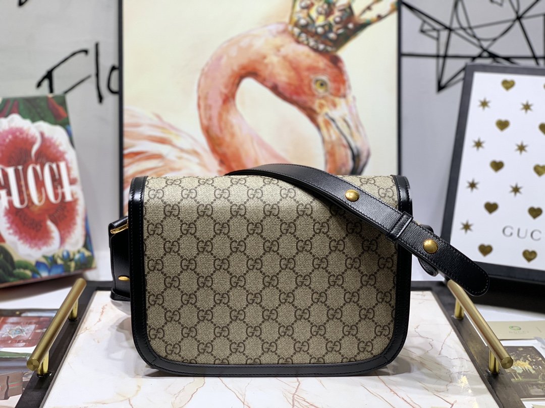 Replica Gucci Women 1955 Horsebit Bag Black 602204