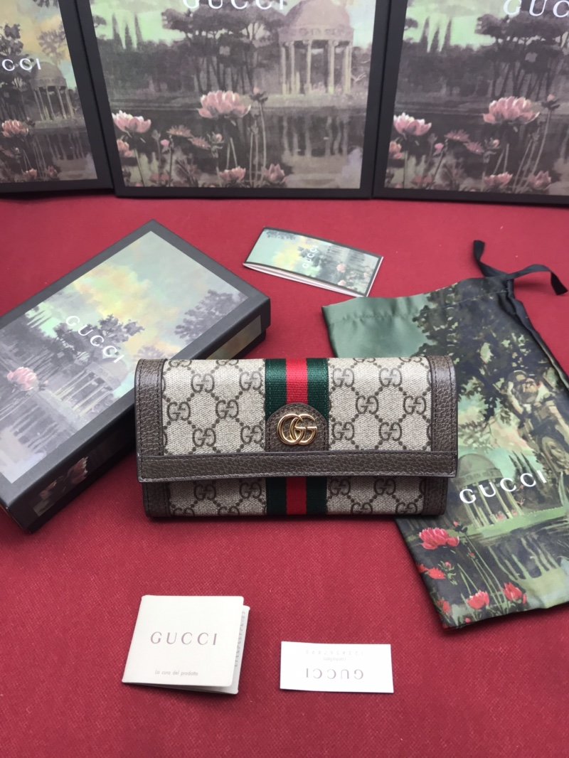 Replica Gucci Women Wallet Ophidia GG Continental Wallet 523153