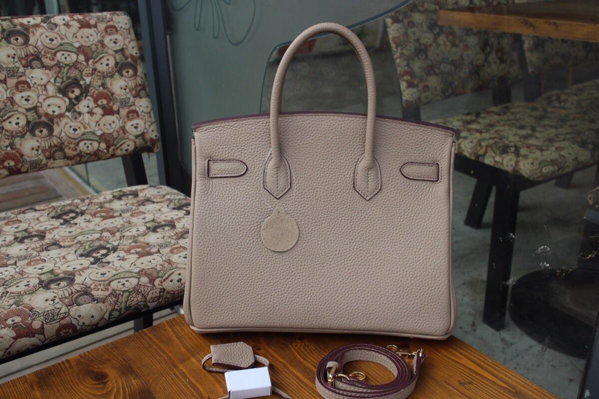 Replica Hermes Birkin Togo Calfskin Handbag 30cm and 35cm Grey