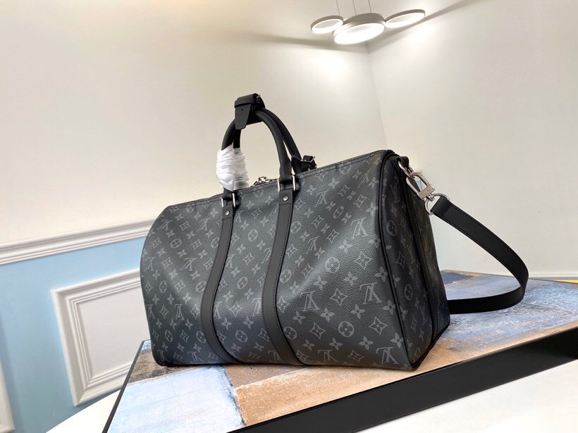 Replica Louis Vuitton M40569 Keepall Bandouliere 45 Damier Monogram Eclipse