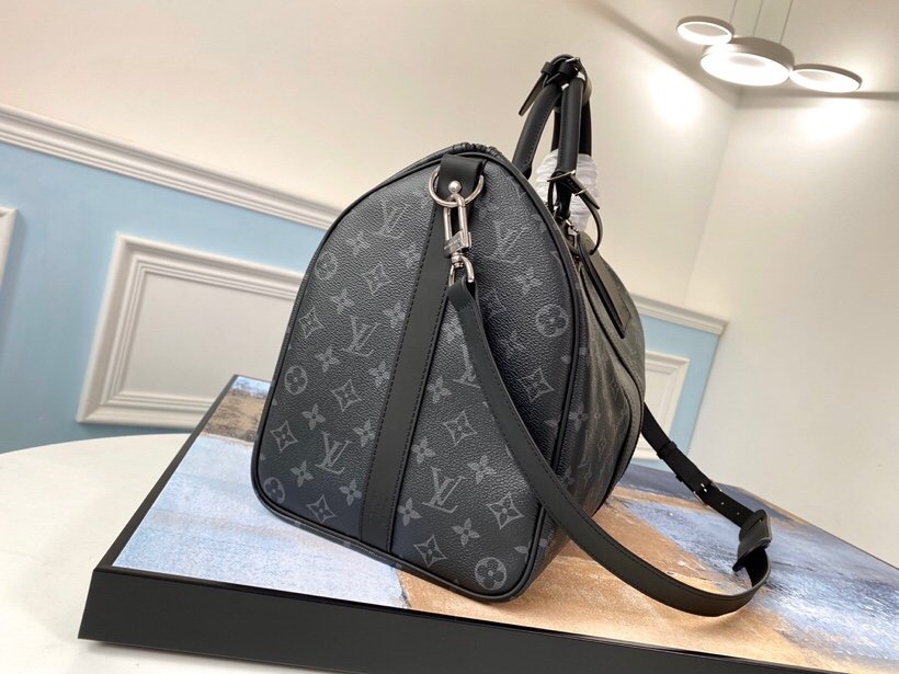 Replica Louis Vuitton M40569 Keepall Bandouliere 45 Damier Monogram Eclipse