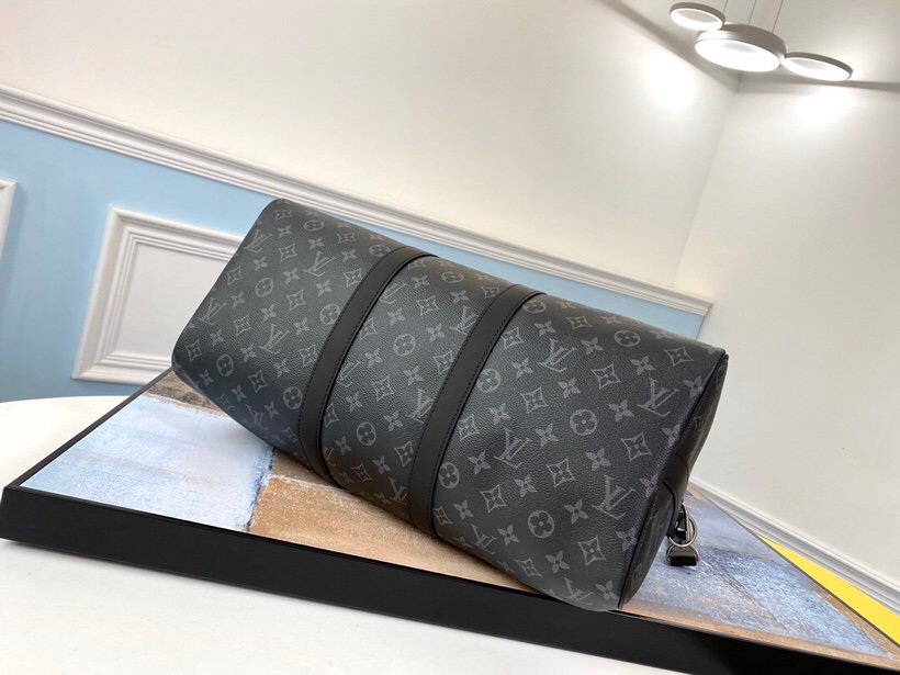 Replica Louis Vuitton M40569 Keepall Bandouliere 45 Damier Monogram Eclipse