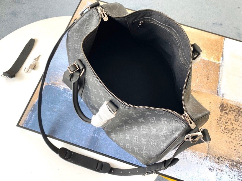 Replica Louis Vuitton M40569 Keepall Bandouliere 45 Damier Monogram Eclipse