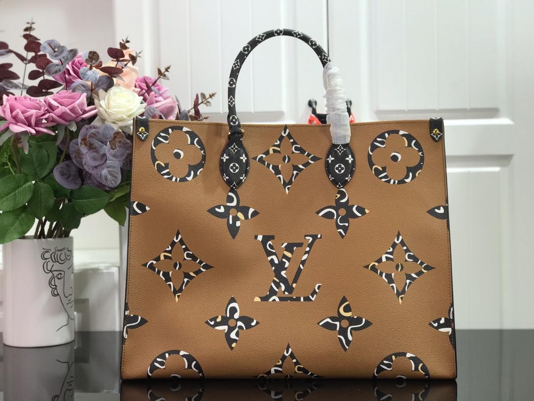 Replica Louis Vuitton M44674 Women Onthego Tote Bag Monogram Coated Canvas