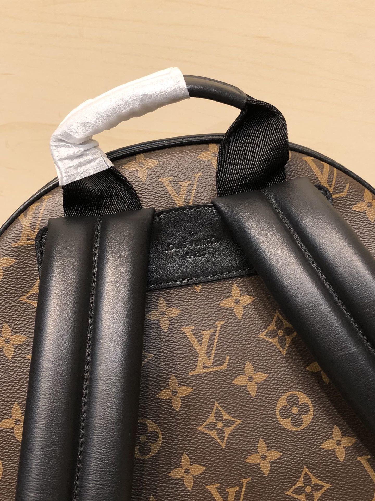 Replica Louis Vuitton M45349 Josh Backpack in Monogram Macassar Coated Canvas