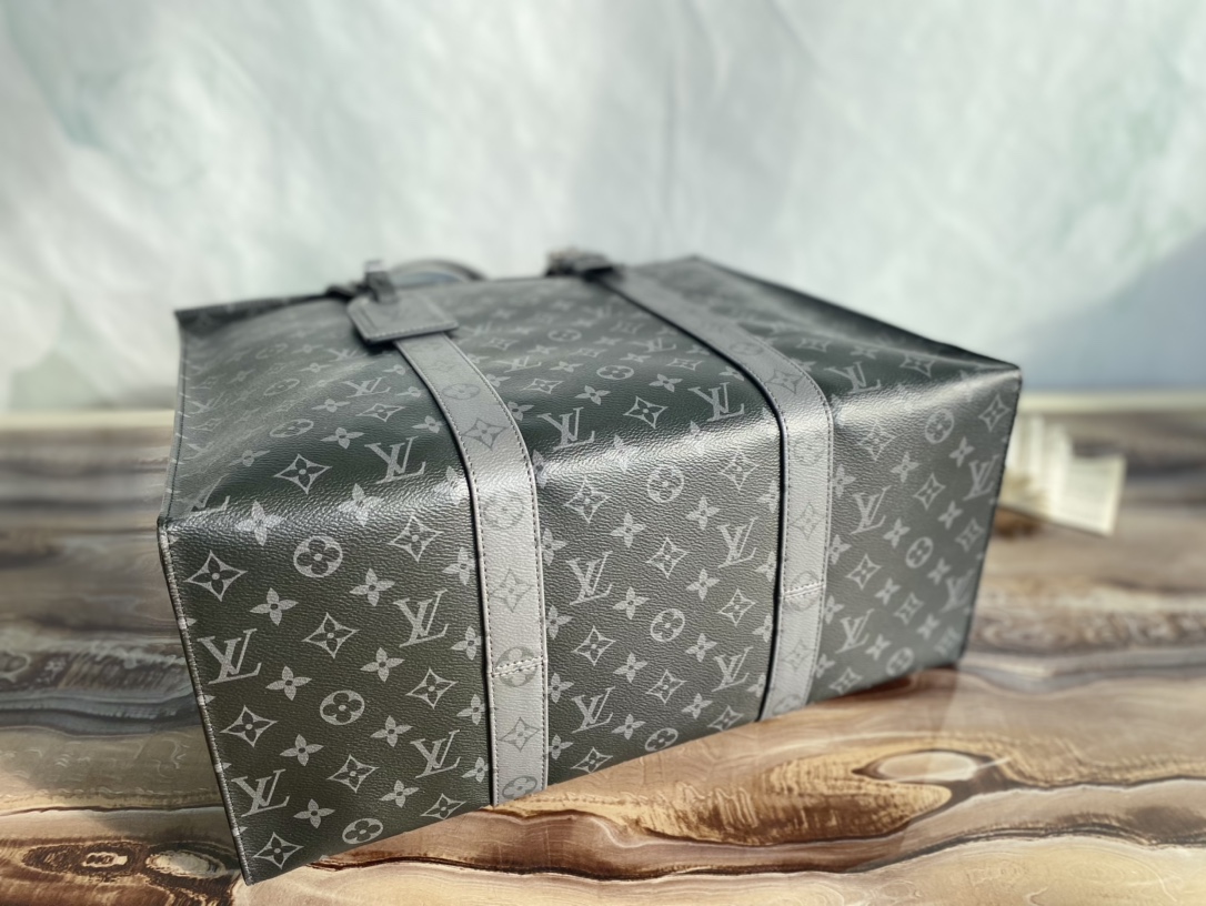 Replica Louis Vuitton M45379 Men New Cabas Zippe GM Briefcase Monogram Eclipse Canvas Low Price