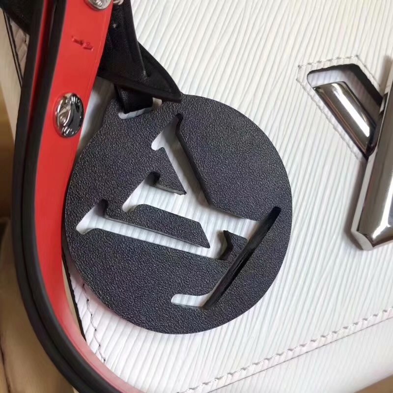 Replica Louis Vuitton M52503 Twist MM Epi Leather White