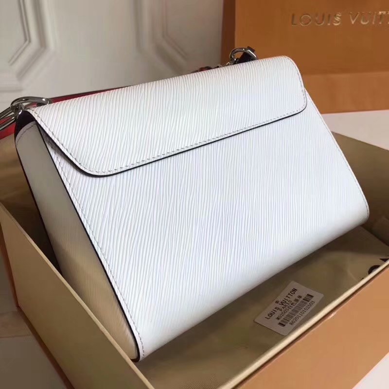 Replica Louis Vuitton M52503 Twist MM Epi Leather White