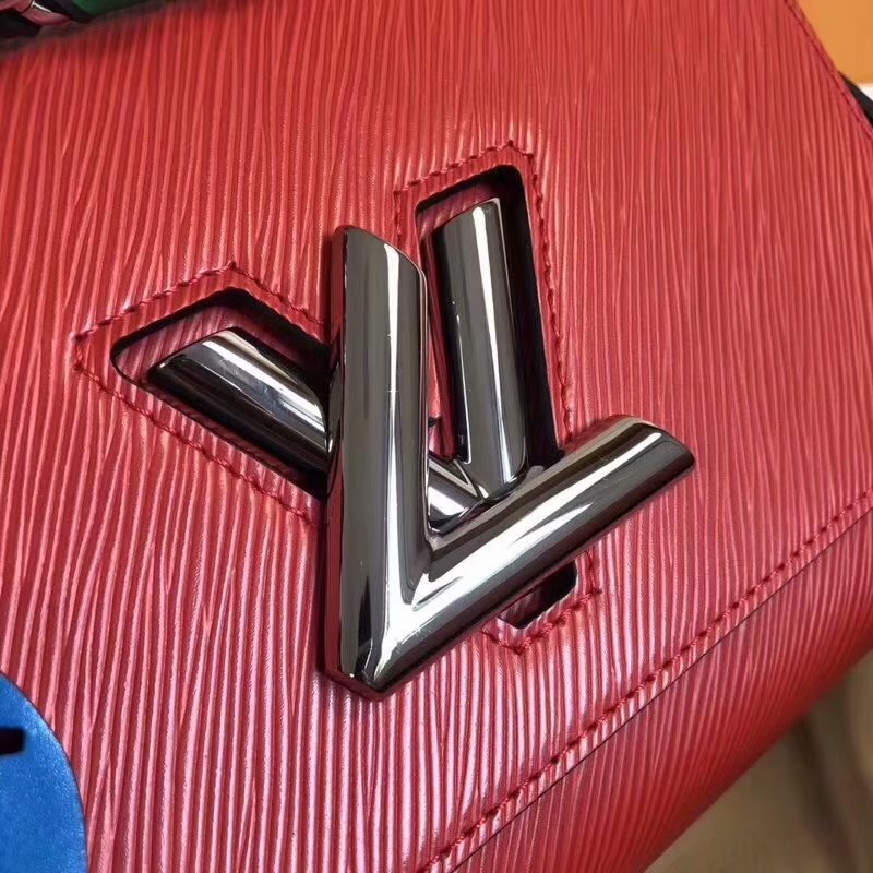 Replica Louis Vuitton M52504 Twist MM Epi Leather Coquelicot