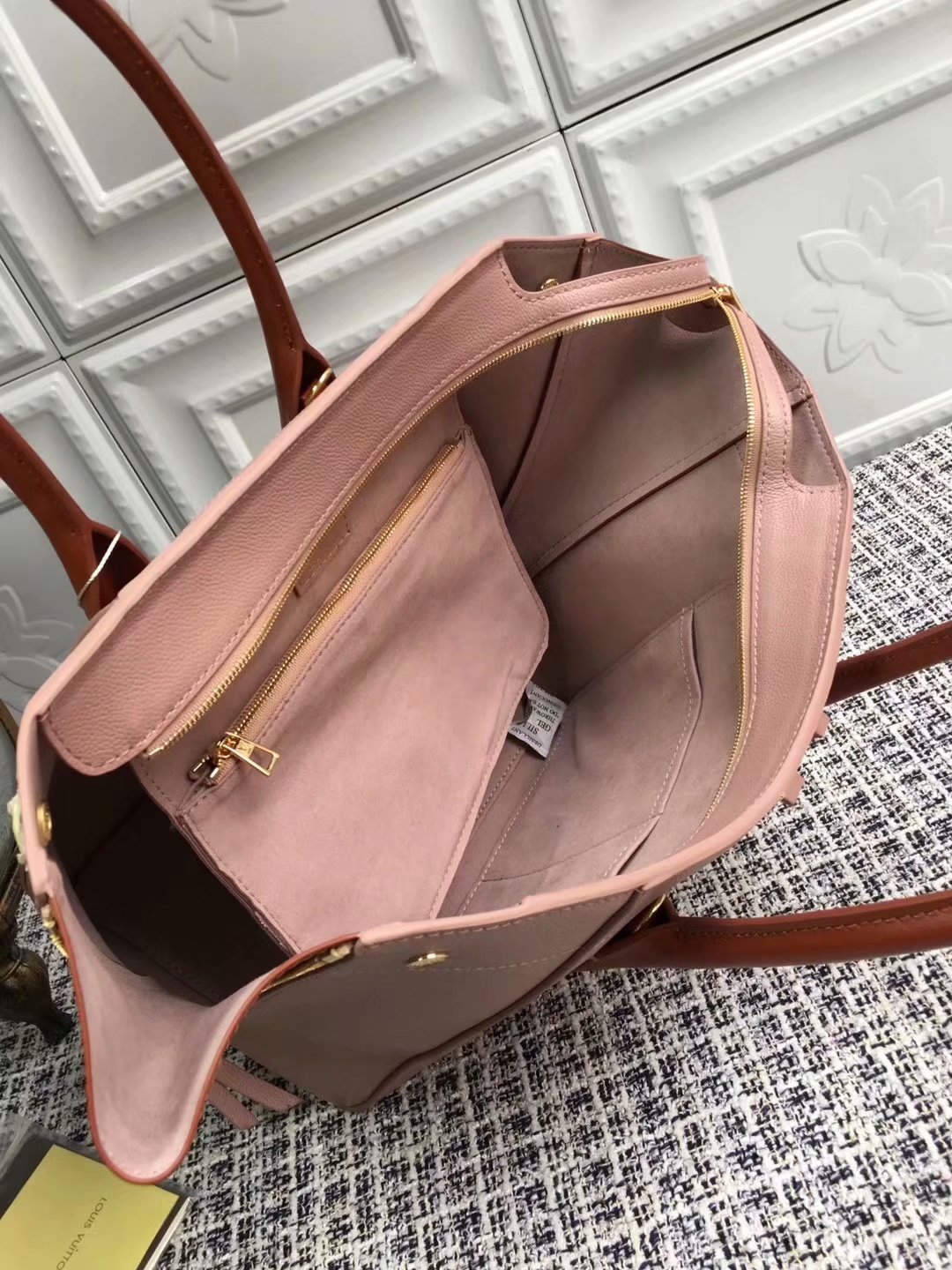 Replica Louis Vuitton M54841 Freedom Women Handbag Taupe